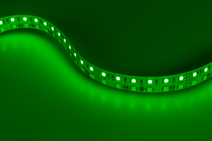 RGBW LED Strip Light - Dual Row 24V LED Tape Light w/ White and Multicolor LEDs - 530 Lumens/ft.