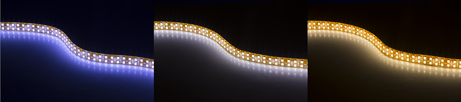 3528 Outdoor White LED Strip Lights - Dual Row LED Tape Light - 24V - Weatherproof IP65 - 475 lm/ft