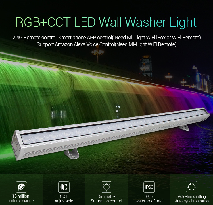 High Power 48W RGB+CCT LED Wall Washer Light