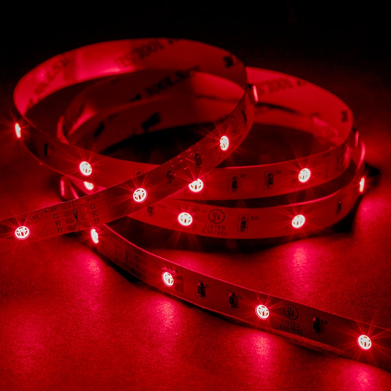 5m RGB LED Strip Lights - Color-Changing LED Tape Light - 12V/24V - IP20