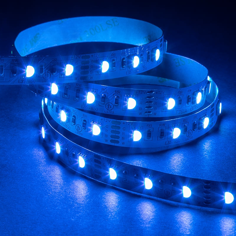 5m RGBW LED Strip Light - 4-in-1 Chip 5050 Color-Changing LED Tape Lights - 12V/24V - IP20