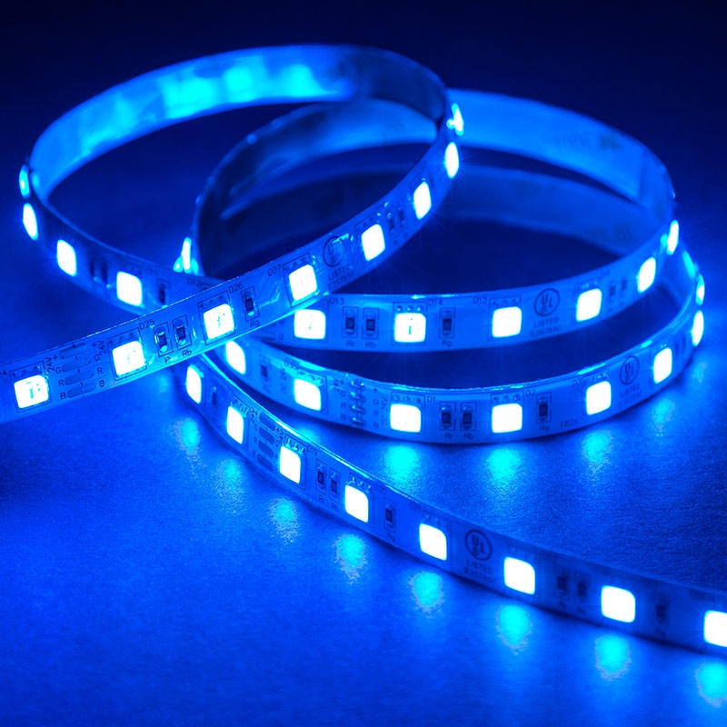 5m RGB LED Strip Lights - Color-Changing LED Tape Light - 12V/24V - IP54 Weatherproof