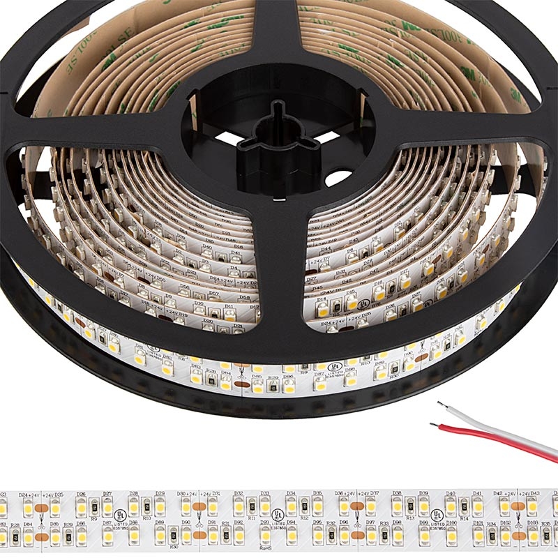 5m White LED Strip Light - Eco Series Tape Lights - Dual Row - 24V - IP20