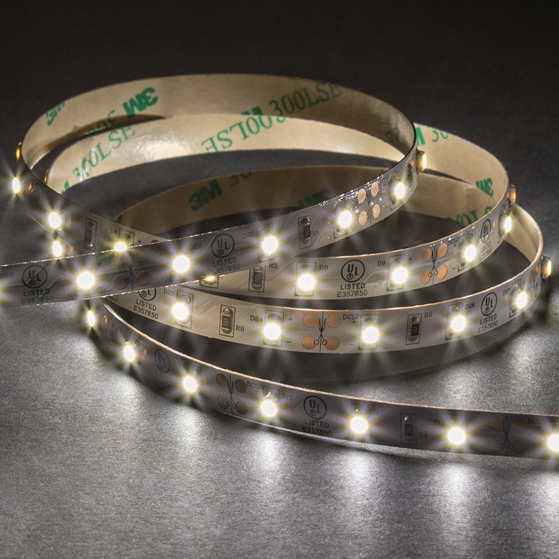 5m White LED Strip Lights - Eco Series Tape Light - 12V/24V - IP20