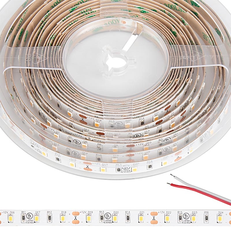 5m White LED Strip Lights - HighLight Series Tape Light - High CRI - 12V/24V - IP20