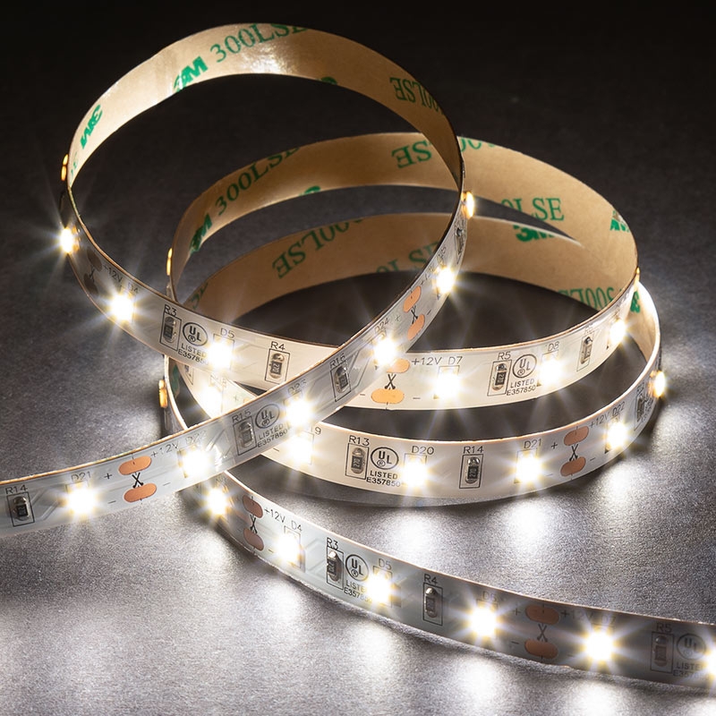 5m White LED Strip Lights - HighLight Series Tape Light - High CRI - 12V/24V - IP20