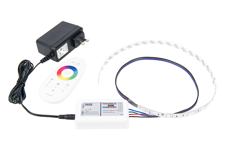 MiLight WiFi Smart RGB Controller with Touch Remote - 6 Amps/Channel