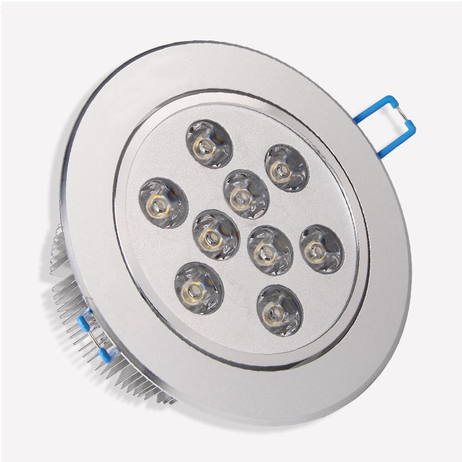 LED Recessed Light Fixture - Directional 9 Watt LED Ceiling Light - AC85-265V - Click Image to Close