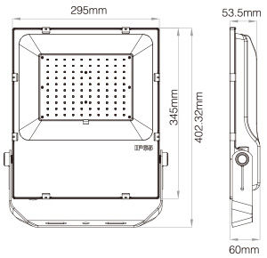 Color Changing LED Flood Lights - MiLight 100 Watt RGBWW Flood Fixture