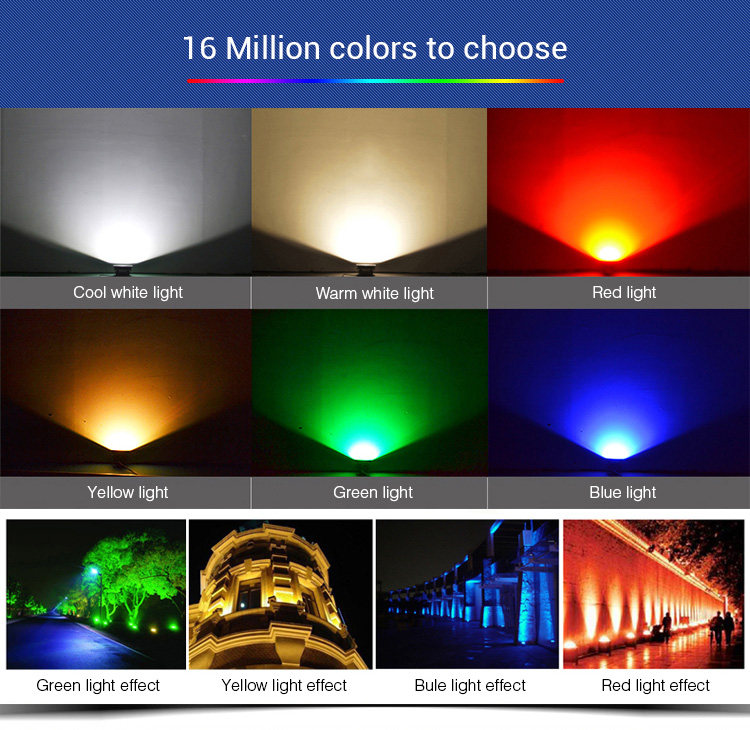 Color Changing LED Flood Lights - MiLight 20 Watt RGBWW Flood Fixture