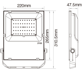 Color Changing LED Flood Lights - MiLight 50 Watt RGBWW Flood Fixture