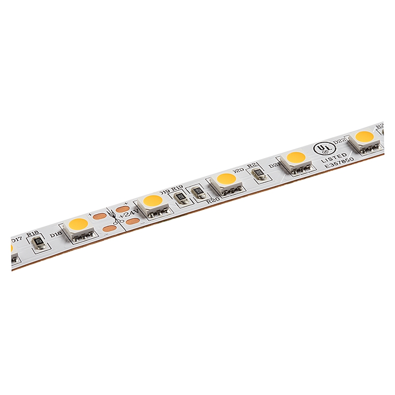 5m White LED Strip Lights - Radiant Series LED Tape Light - 12V/24V - IP20