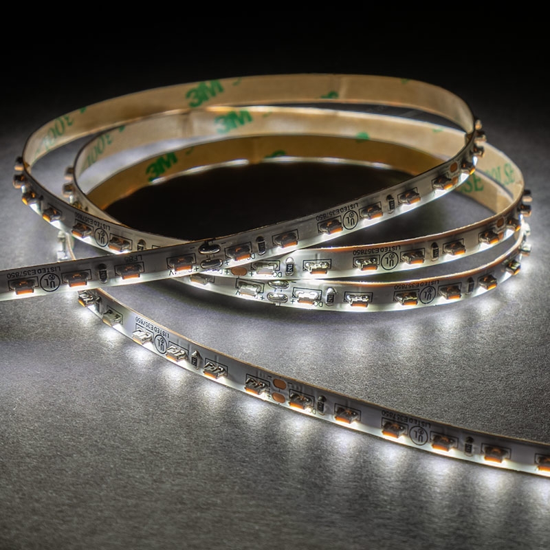 5m White LED Side Emitting Strip Lights - 24V - IP20