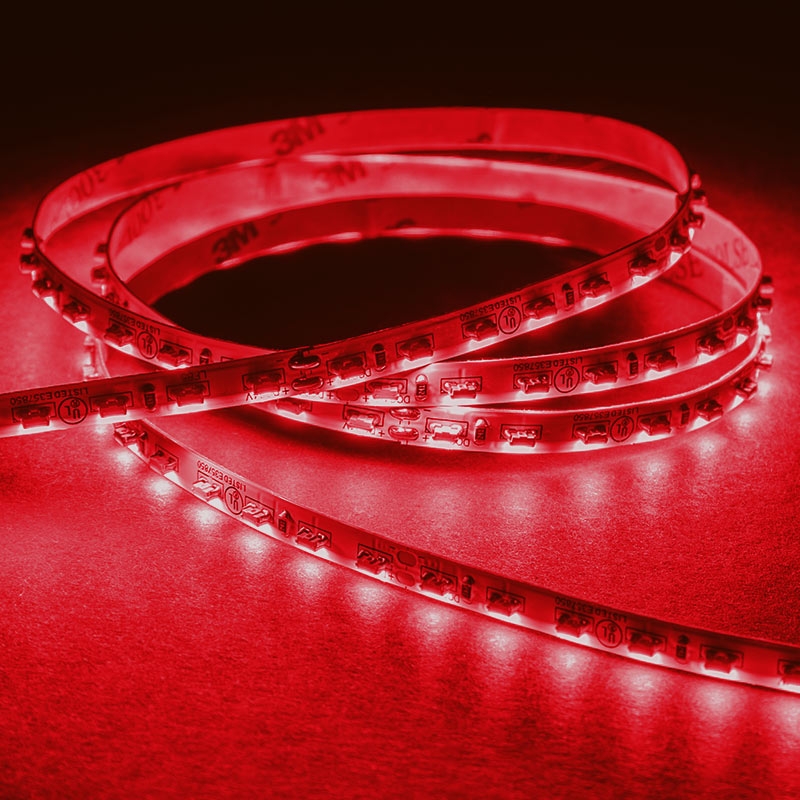 5m Single Color LED Side Emitting Strip Lights - 24V - IP20