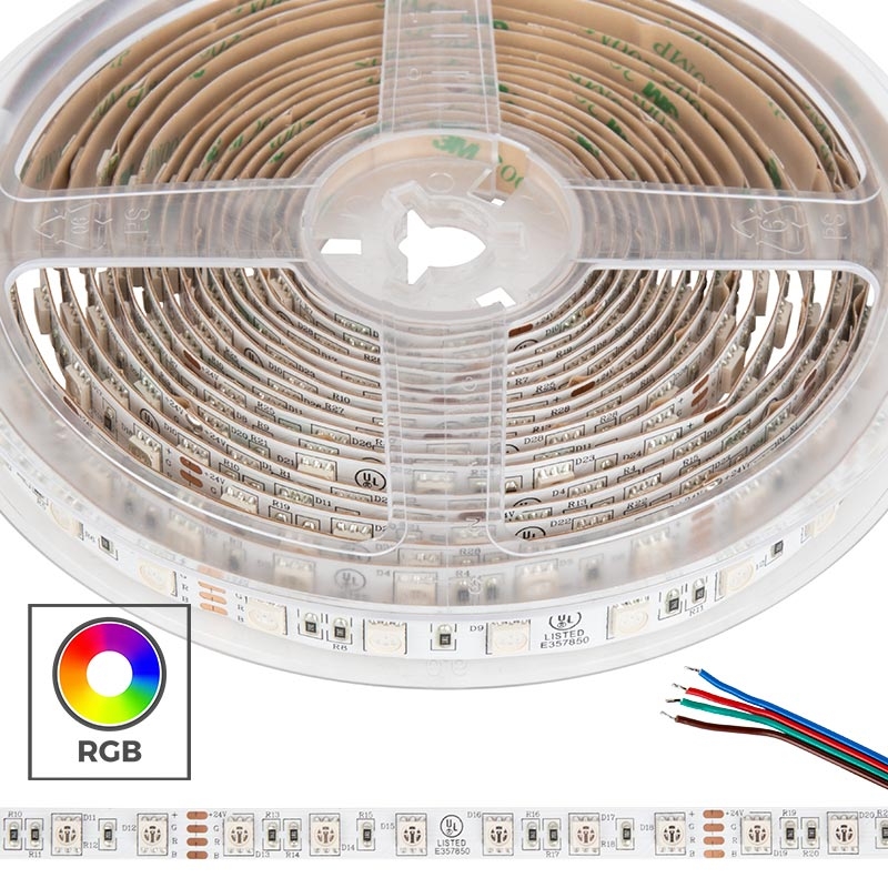 30m RGB LED Strip Lights - Color-Changing LED Tape Light - 24V - IP20