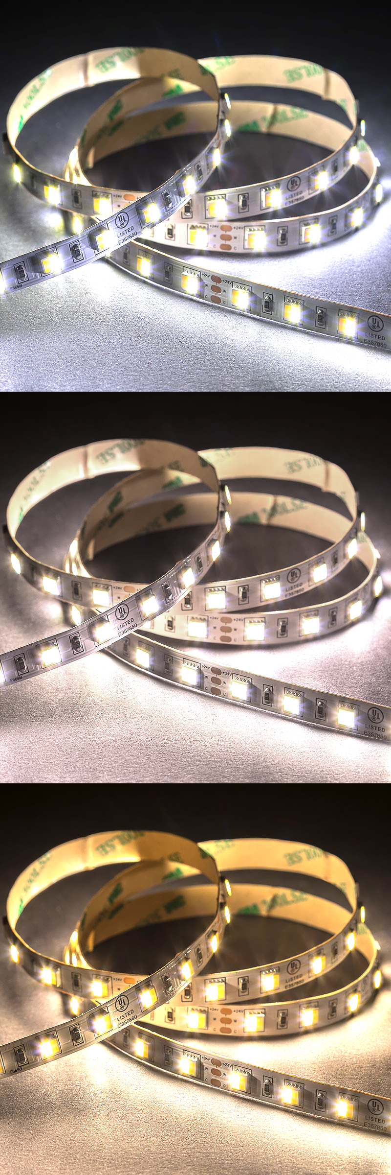 5m Tunable White LED Strip Light - 2-in-1 Color-Changing LED Tape Lights - 24V - IP20 - Click Image to Close