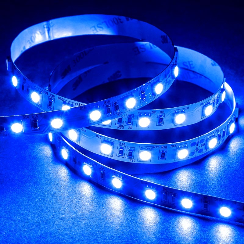 5m Single Color LED Strip Lights - Radiant Series LED Tape Light - 12V/24V - IP20